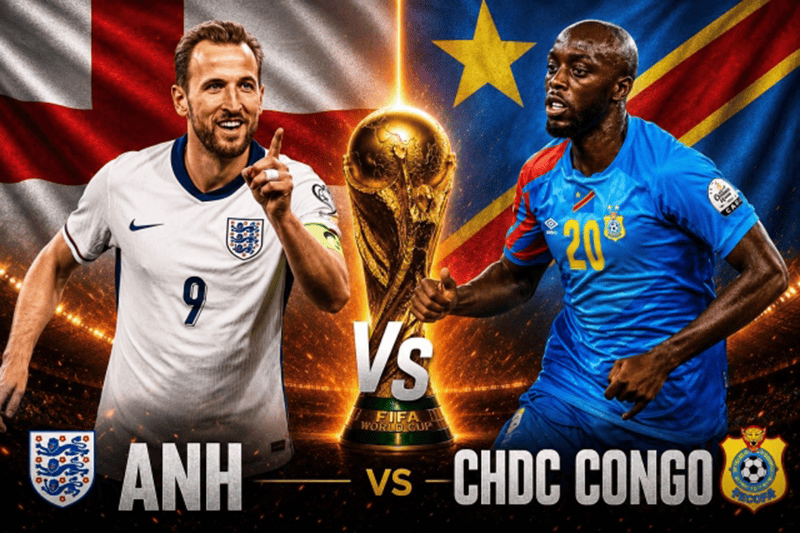 Anh vs Congo đều có bình hùng tướng mạnh cho trận đấu